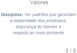 Missão, visão e valores