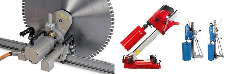 Cortes, furos e outros serviços